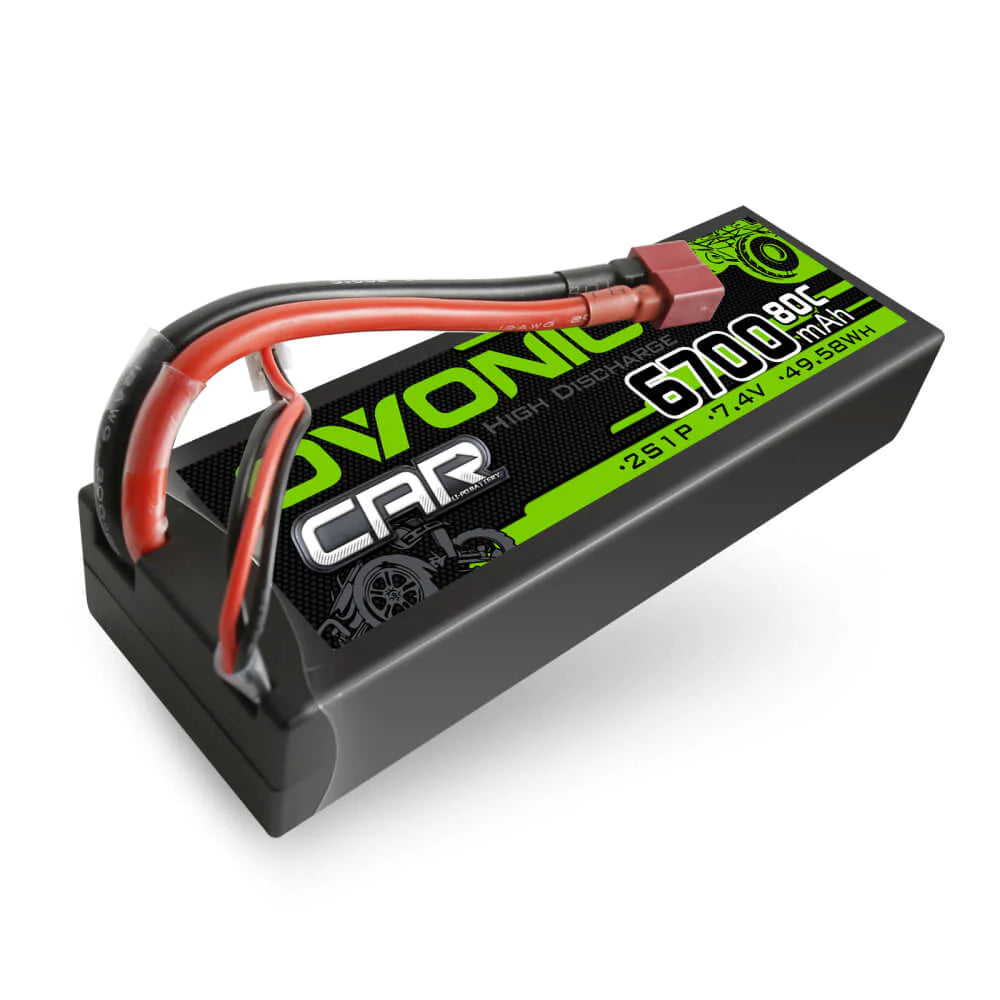 Ovonic Car 2S 6700mAh 7,4V 80C Hardcase LiPo Akku (2 Stück)