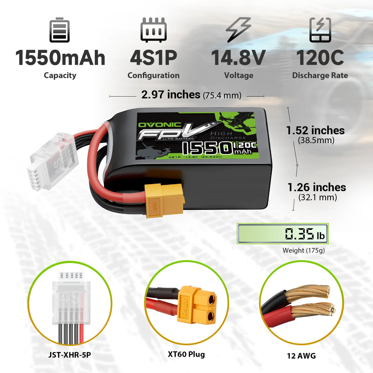 1550mAh / 4S / XT60