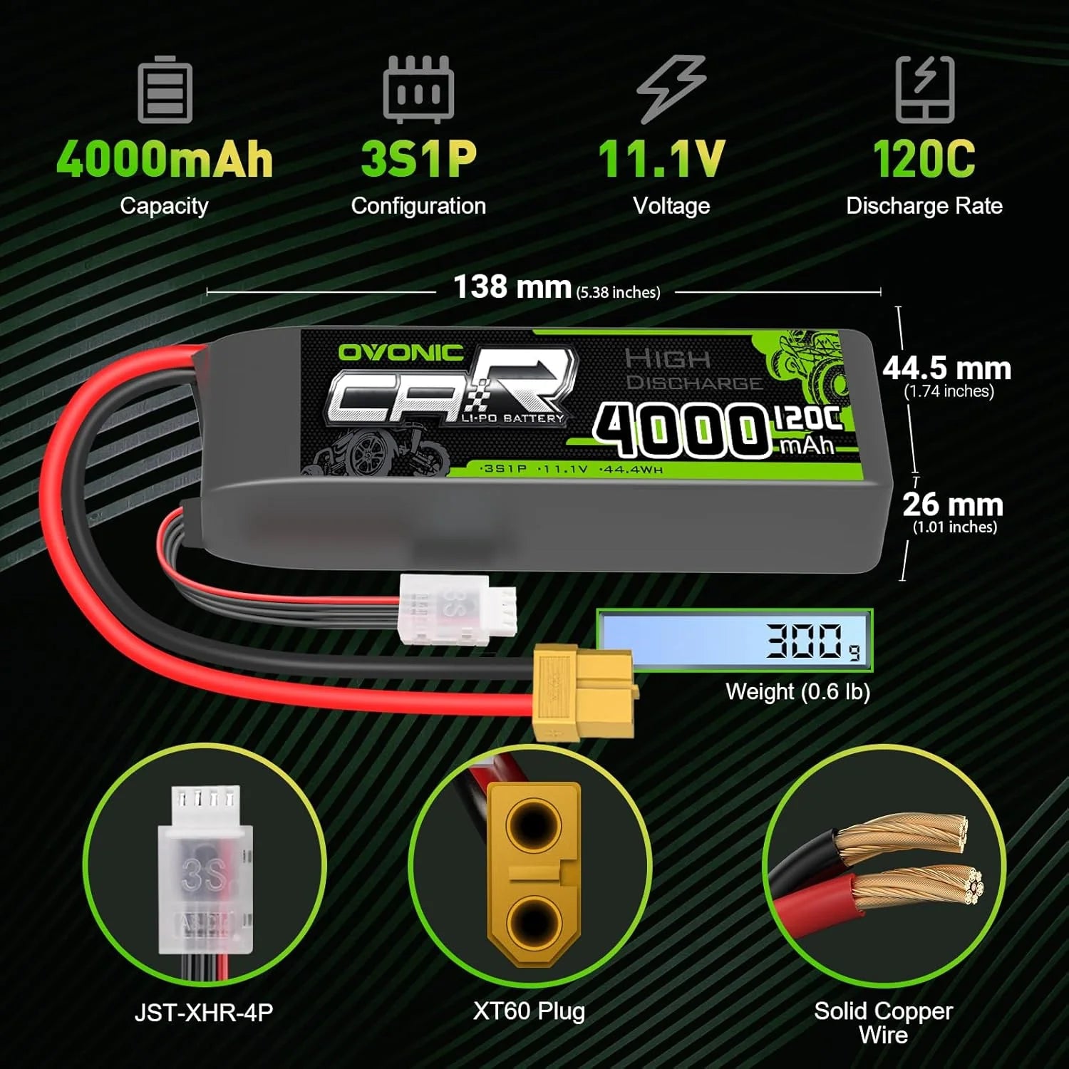 4000mAh / 3S / TRA