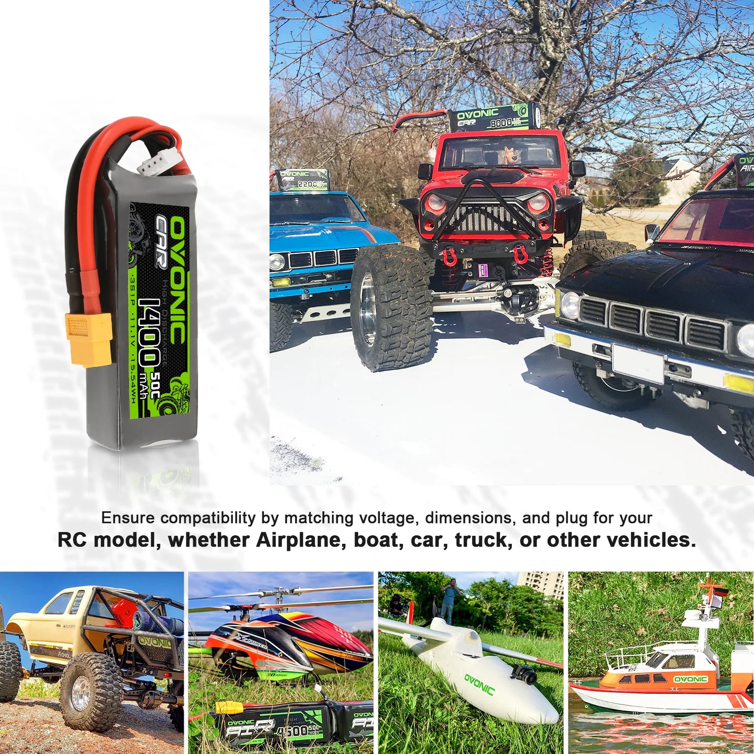 1400mAh / 3S / XT60 & Trx