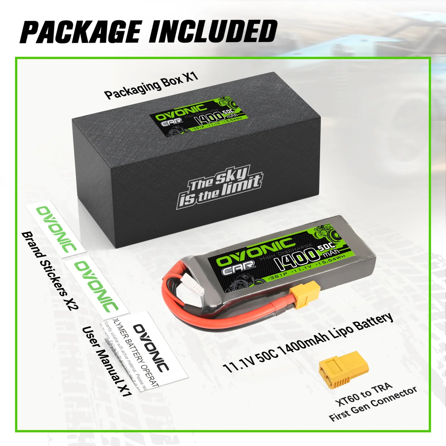 1400mAh / 3S / XT60 & Trx