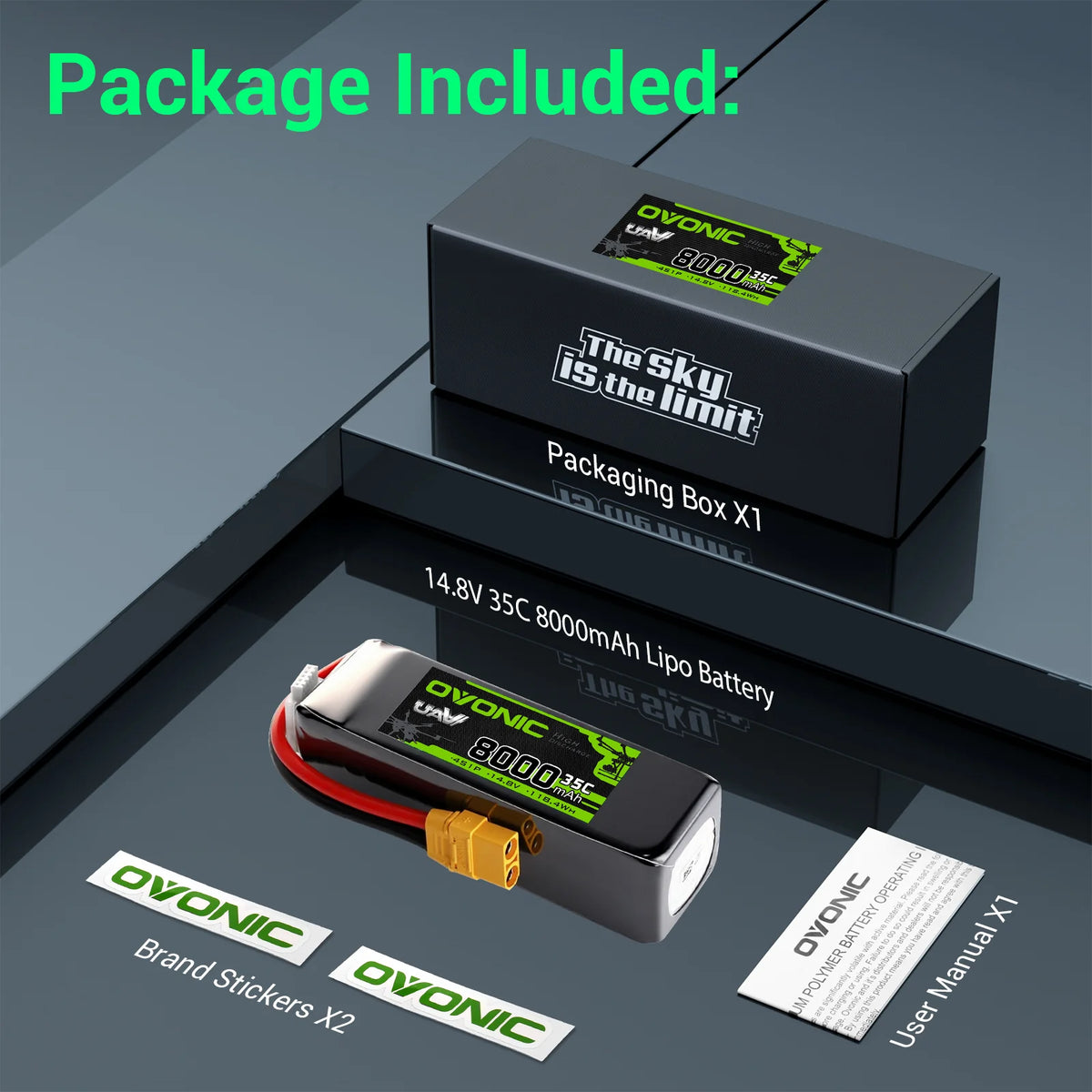 8000mAh / 4S / XT90