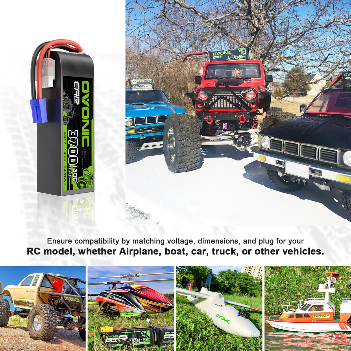3700mAh / 4S / EC5