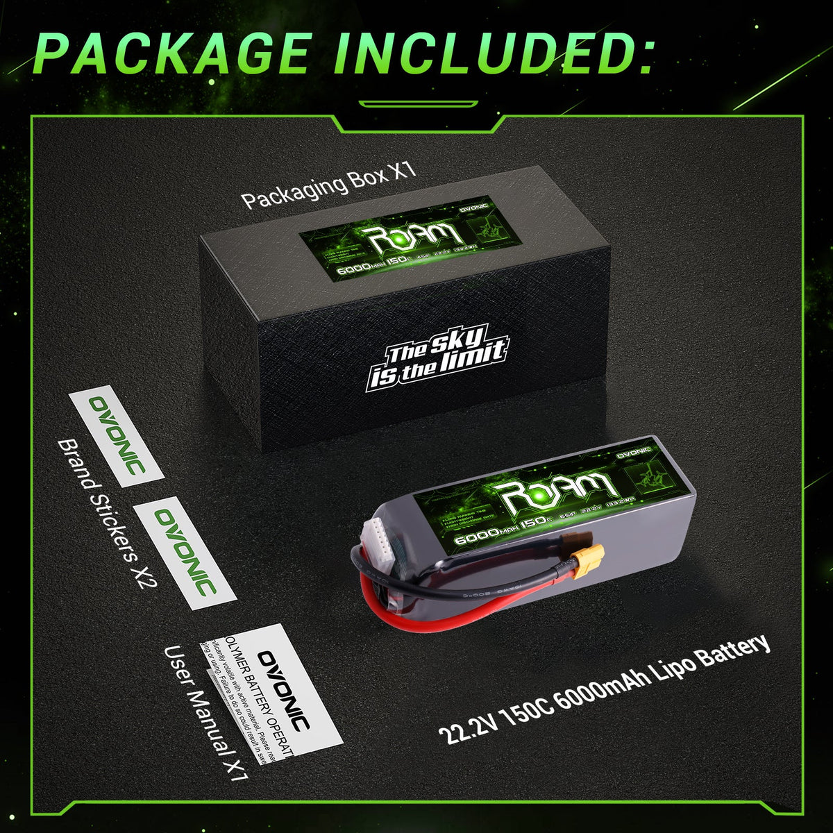 6000mAh / 6S / XT60 oder XT90-S