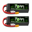 OVONIC Roam Serie 22,2V 3300mAh 150C 6S LiPo-Akku mit XT90-Anschluss ( 2 St. )