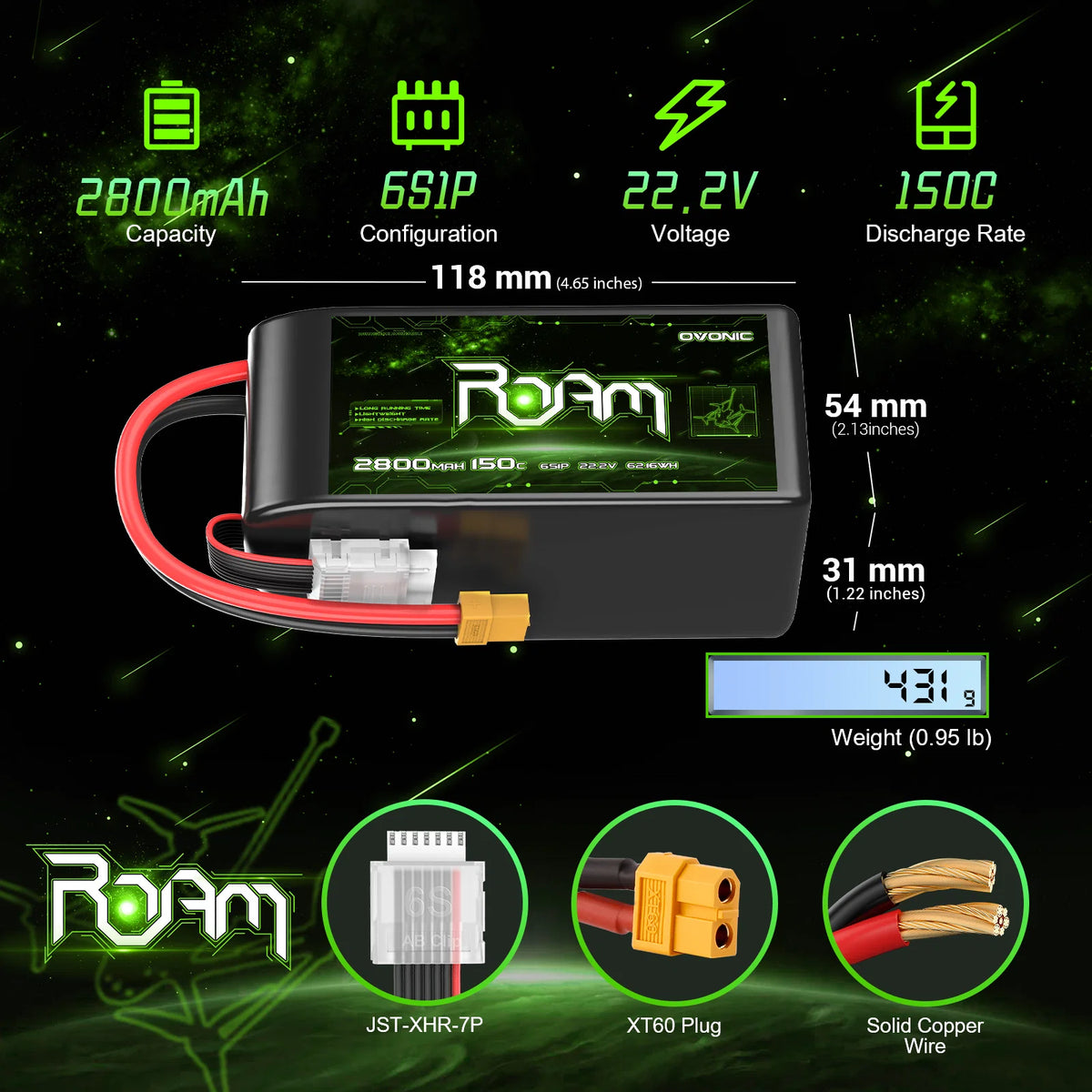 2800mAh / 6S / XT60