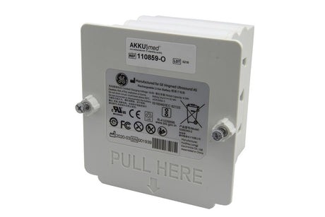 GE Healthcare Original Li Ion Akku passend für GE VIVID S60, S70, S70N Typ 5399340 - 16,8 V 6300 mAh 104x104x86 mm