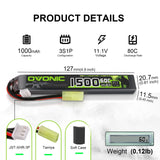 1500mAh / 2S / Tamiya