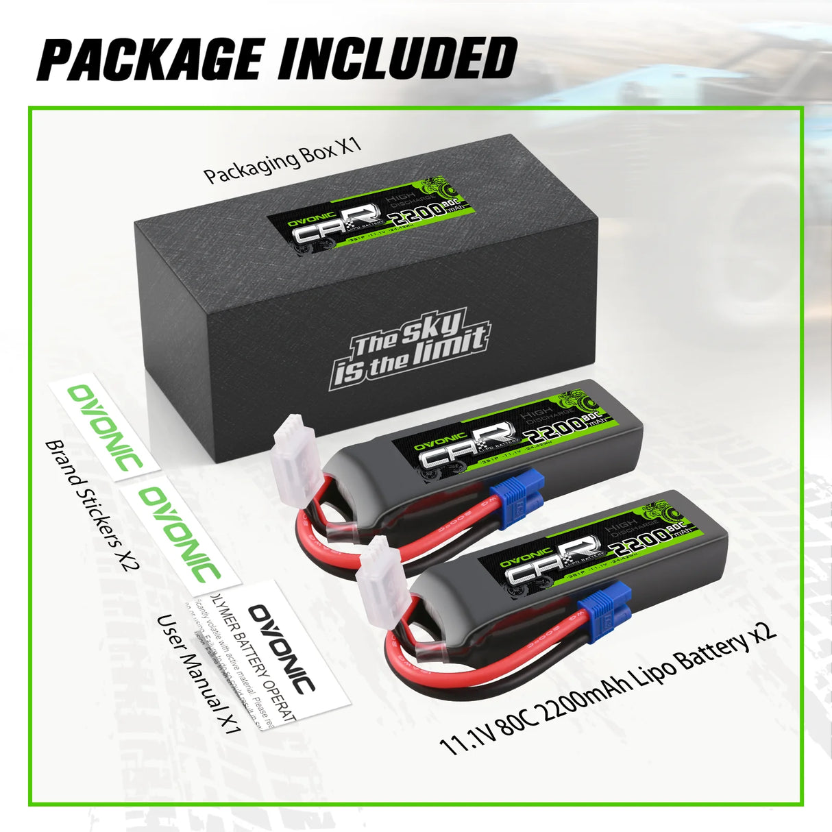 2200mAh / 3S / EC3