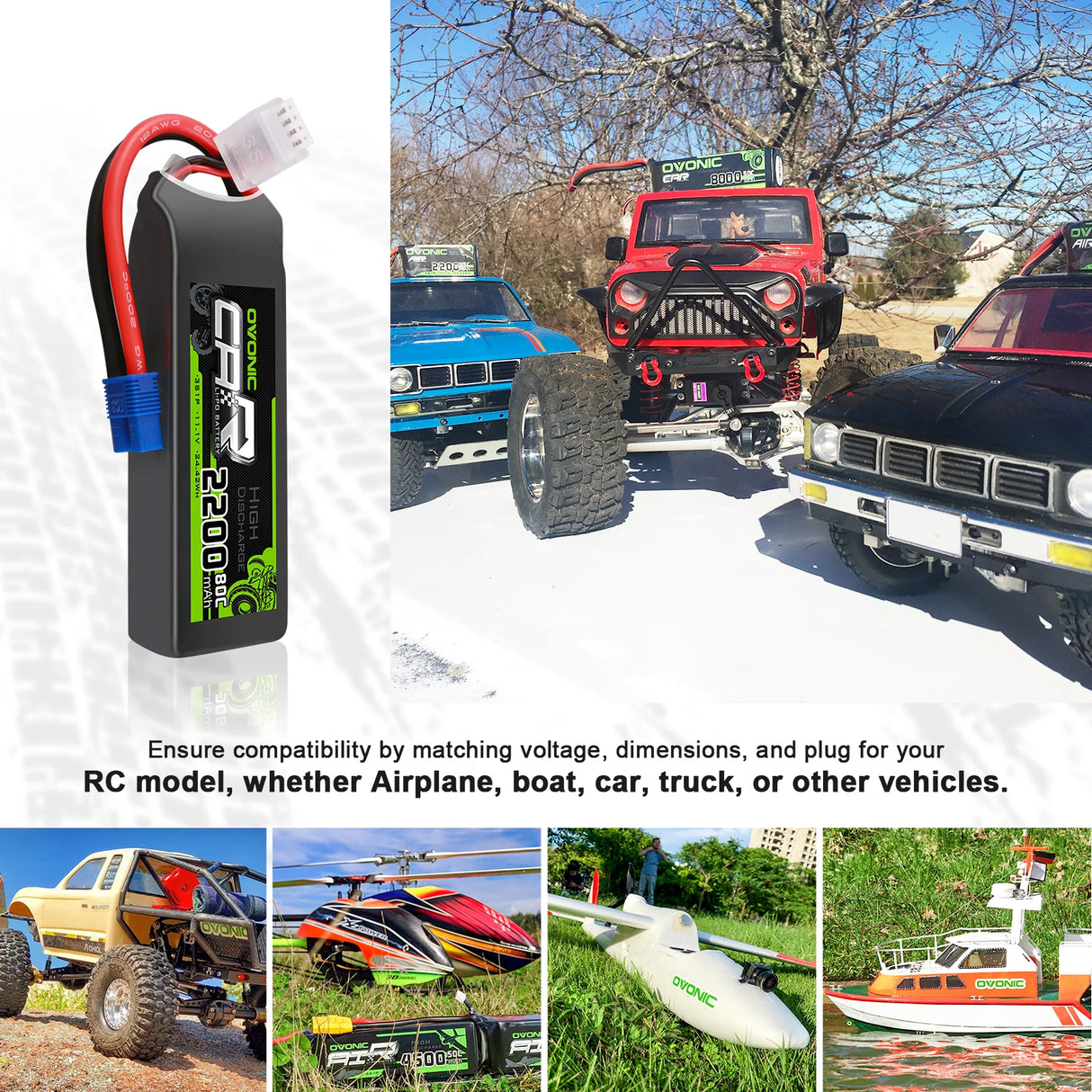 2200mAh / 3S / EC3