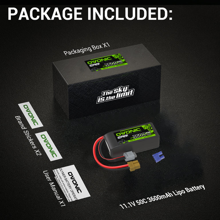 3600mAh / 3S / XT60 & EC3