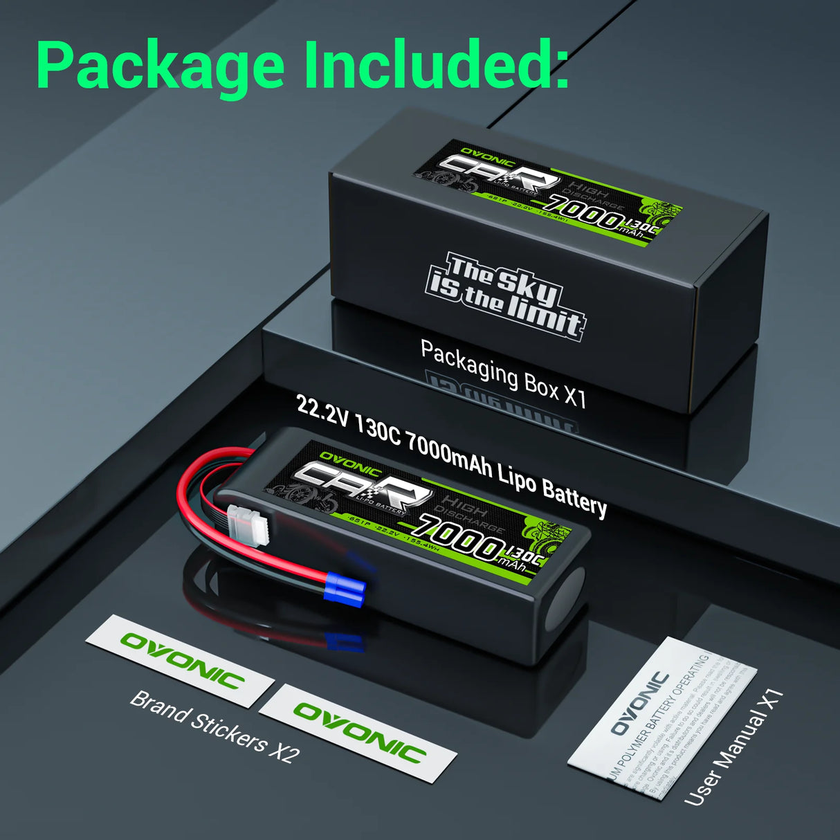 7000mAh / 6S / EC5