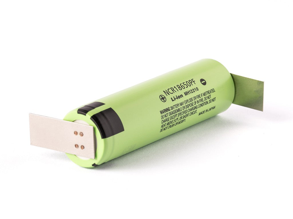 Panasonic NCR18650PF – 2900mAh, 3,7V (NCR18650PD) + Lötfahne Z
