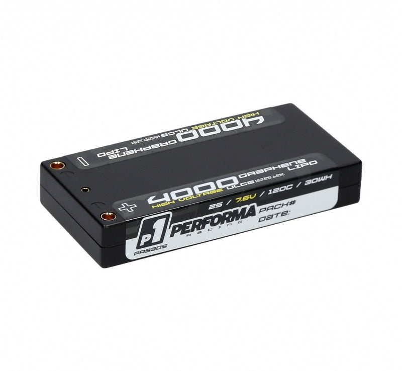 Absima Performa Racing P1 2S 4000mAh Graphene HV Lipo Shorty ULCG 7.6V 120C