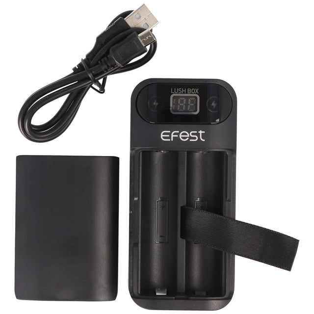 Powerbank und 18650 Li-ion Ladegerät für 18650 3,6V -3,7V Lithium Ionen Akkus, ohne Akkus