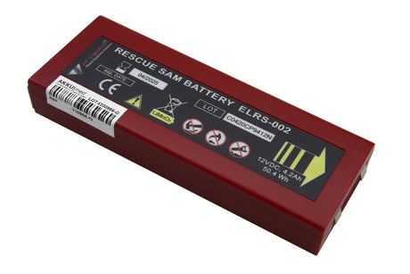 Progetti Original Lithiumbatterie für Defibrillator Progetti Rescue SAM AED - 12 V 4200 mAh 164x61x31 mm