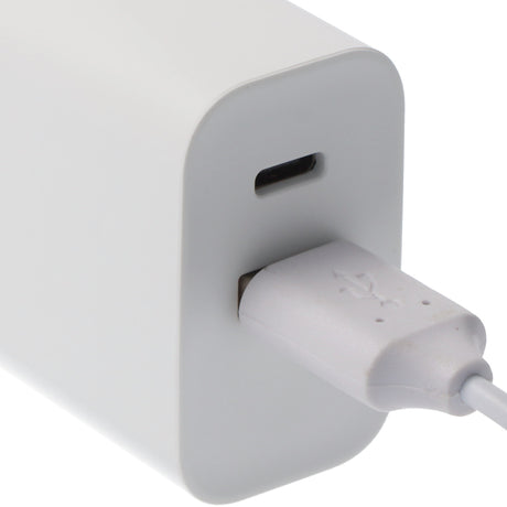 AccuCell Dual-USB Schnellladegerät USB QC3.0 28W weiß