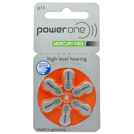 Rayovac Hörgerätebatterie H13MF Nr. 13 PR48 Extra Advanced, 310mAh 6 Stück im Blister