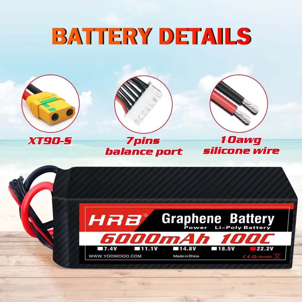 6000mAh / 6S / XT90-S