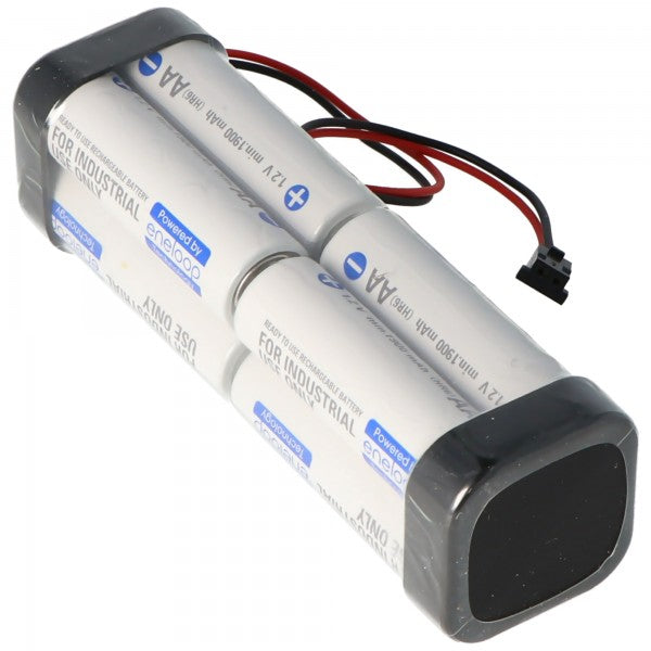 Sender Akku Panasonic eneloop Standard AA 8er Würfel 9,6 2000 mit Kabel und Graupner Stecker