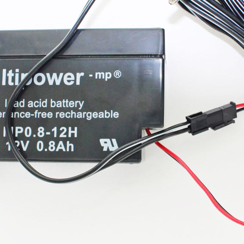 Ladegerät inklusive 1 Akku passend für den Multipower Bleiakku MP0.8-12H Heim und Haus