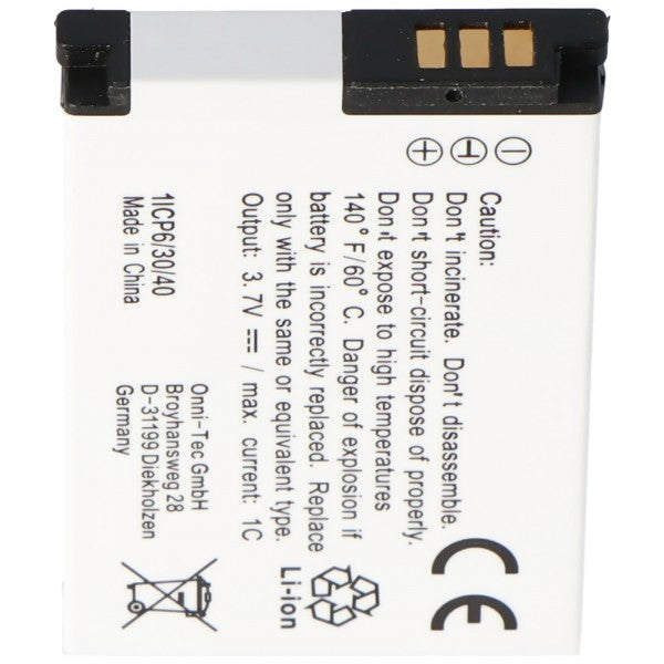 Akku passend für Samsung SLB-10A, SLB10A, ES55, HZ10W, L100