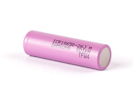 Samsung ICR18650-26J - 2600mAh, 3,6V - 3,7V ungeschützt