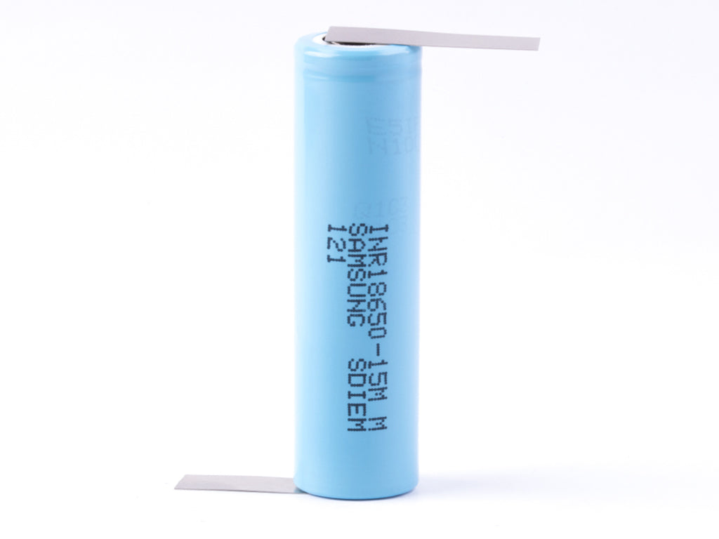 Samsung INR 18650 15M 1500mAh 3,7V Powertoolzelle + Lötfahne Z