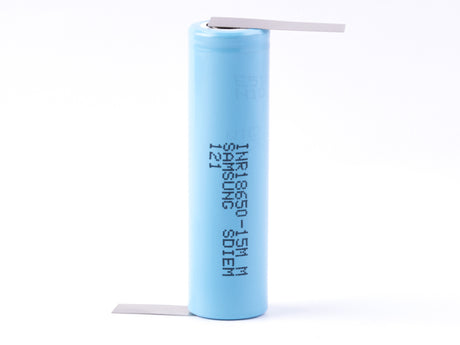 Samsung INR 18650 15M 1500mAh 3,7V Powertoolzelle + Lötfahne Z