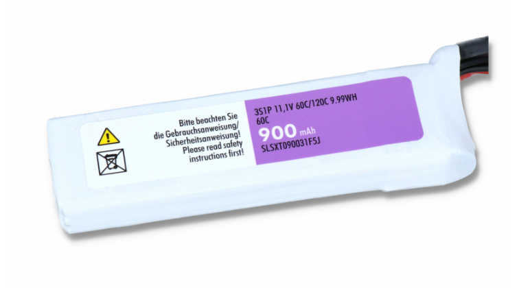900mAh / 3S / XT60 (female)