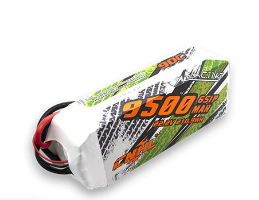 CNHL Racing Series 6S 9500mAh 22,2V 90C EC5-Stecker Lipo Akku