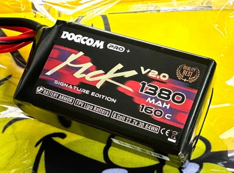 DOGCOM MCK V2 6S 22,2V 1380mAh 160C Lipo-Akku mit XT60-Stecker