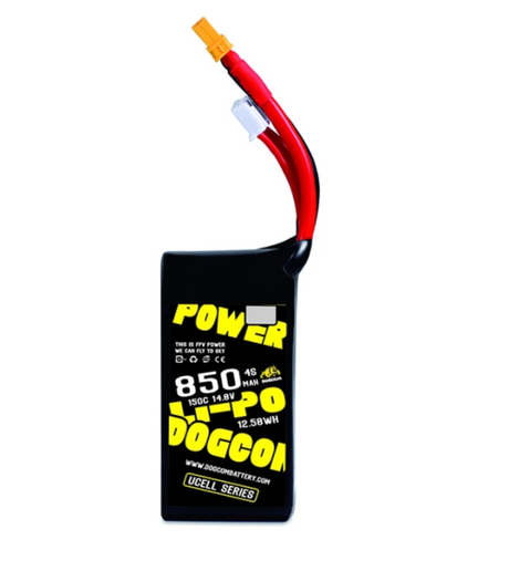 DOGCOM 850mAh 150C 4S 14,8V UCELL-Serie mit XT30-Stecker