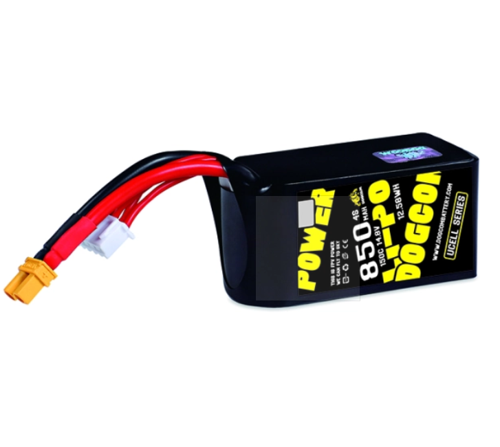 DOGCOM 850mAh 150C 4S 14,8V UCELL-Serie mit XT30-Stecker