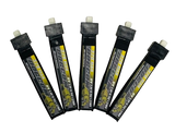 DOGCOM 320mAh 3,8V 75C 1S1P HV Lipo-Akku mit BT2.0-Stecker (5 St.)