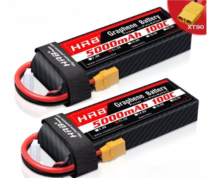HRB 3S 5000mAh 11,1V 100C LiPo-Akku mit XT90 (2 St.)