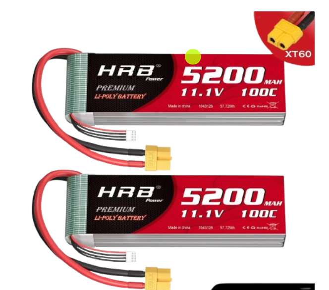 HRB 3S 5200mAh 11,1V LiPo-Akku mit XT60-Stecker (2 St.)
