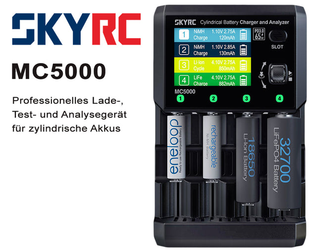 SkyRC MC5000 professionelles Universal-Analyse-Ladegerät für alle Akku-Typen
