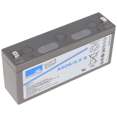 Exide Sonnenschein Dryfit A506/3.5 S Blei Akku, Anschluss 4,8mm