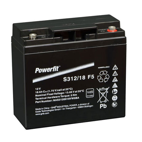 Exide Sonnenschein Powerfit S312/18 F5 Akku Blei PB 12Volt 18Ah