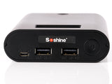 Soshine E3S Powerbank-Ladegerät mit zwei USB-Ausgängen und LCD-Display
