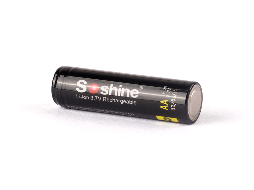 Soshine 14500/AA - 800mAh 3,6V - 3,7V Li-Ion-Akku PCB geschützt