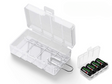 Soshine Aufbewahrungsbox für 4x CR123A/16340/17335/RCR123 transparent