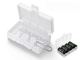 Soshine Aufbewahrungsbox für 4x CR123A/16340/17335/RCR123 transparent