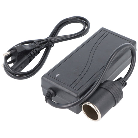 AccuCell Spannungswandler passend für 12 Volt Kühlboxen, 100-240V AC auf 12V DC mit Zigarettenanzünder-Stecker
