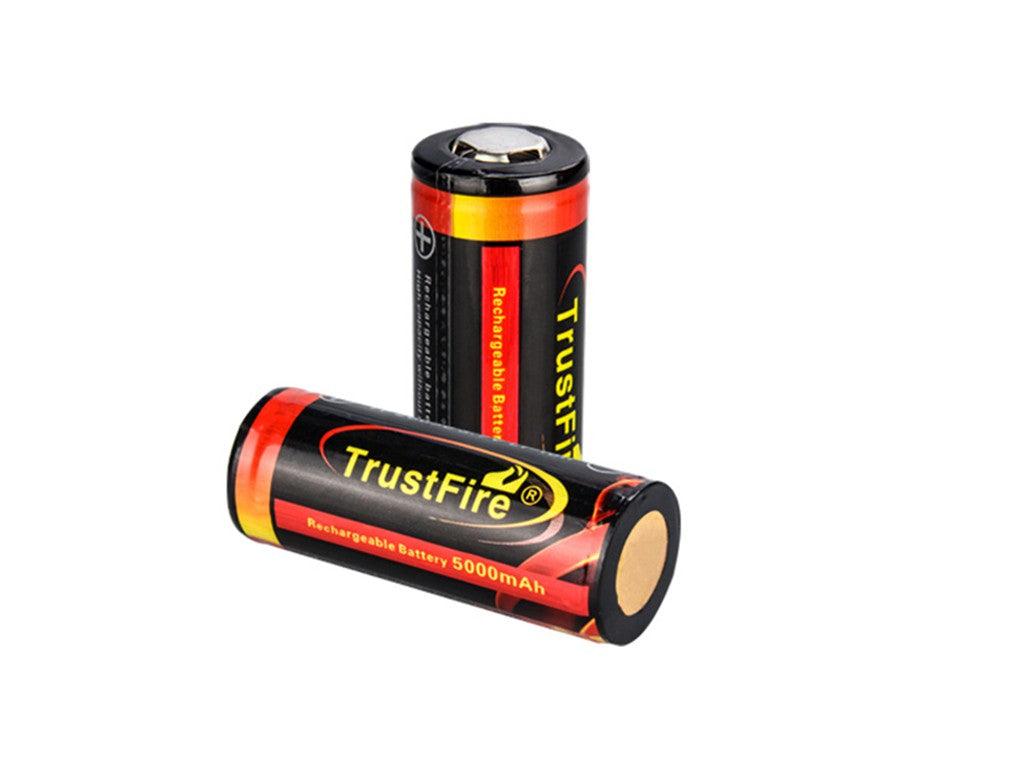 Trustfire 26650 5000mAh 3,6V - 3,7V geschützter Li-Ion-Akku