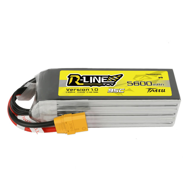 Tattu R-Line 5600mAh 29,6V 8S1P 95C 165,76Wh LiPo-Akku mit XT90-S