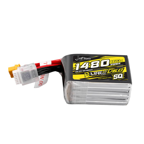 Tattu R-Line V6 1480mAh 6S 160C SQ LiPo-Akku mit XT60