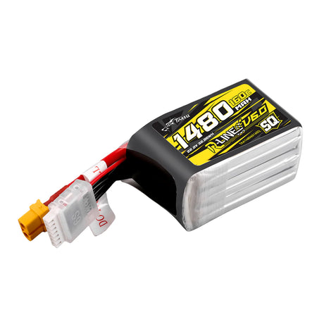 Tattu R-Line V6 1480mAh 6S 160C SQ LiPo-Akku mit XT60