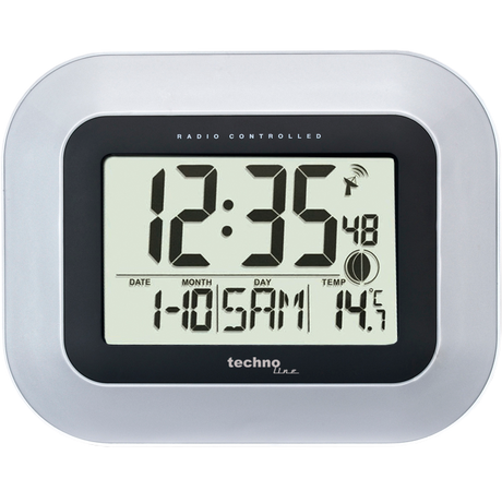 Technoline WS 8005 - digitale Funkwanduhr mit Temperaturanzeige